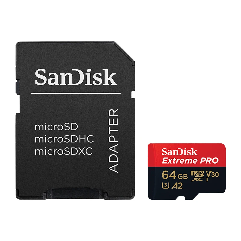 SanDisk Extreme Pro microSDXC UHS I карта памяти microSD TF 170мб/с 64 Гб класс 10 U3 с sd адаптером