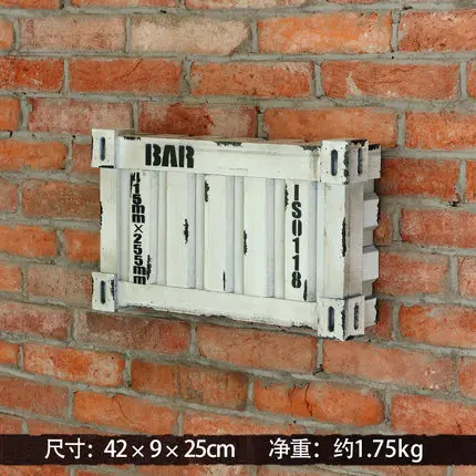 

New arrival Home Decor Wall sticker creative container wall Decor Wall Decor for bar meter box old cafe decorative board