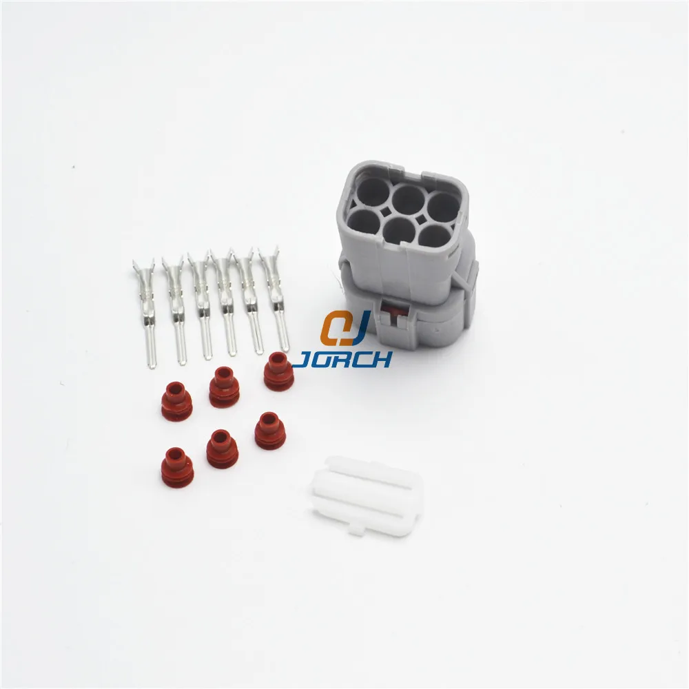 10 sets kits 6 Pin Automotive car taillight Connector plug Auto Light Lamp Socket Connectors