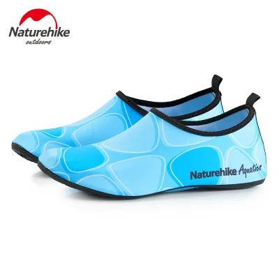 Naturehike Женская и мужская водонепроницаемая обувь босиком быстросохнущие акваноски для пляжный плавательный для серфинга Йога упражнения Акваобувь - Цвет: blue