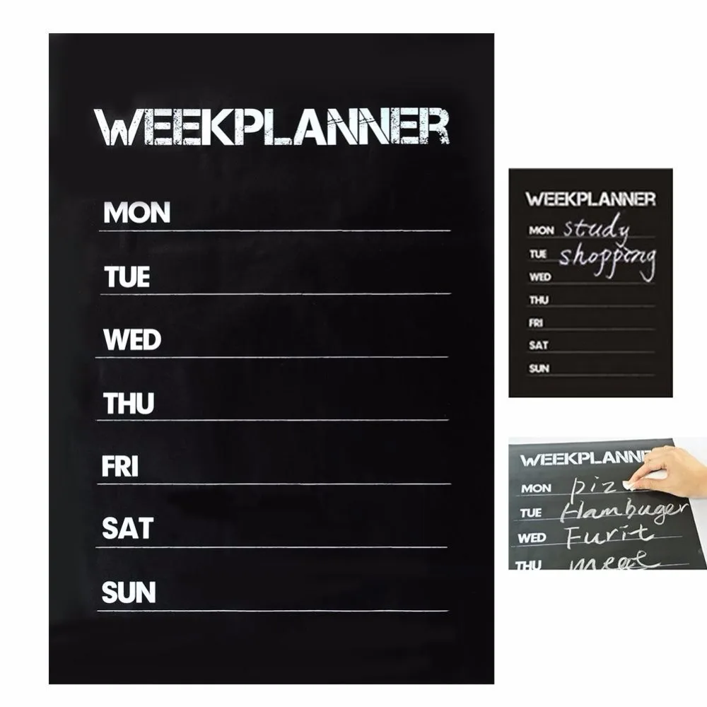 

Cobee Weekly Blackboard Sticker Planner Calendar Essential Memo Chalk board Blackboard Complement Livingroom