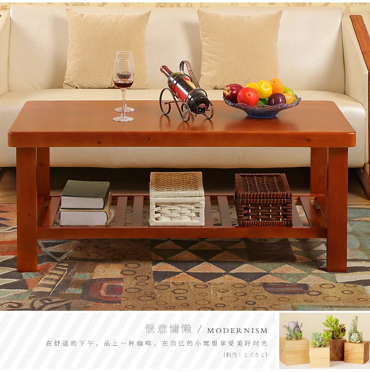 Луи моды современной деревянной Кофе стол сосновый лес Чай Чистый Простой Гостиная сторона несколько