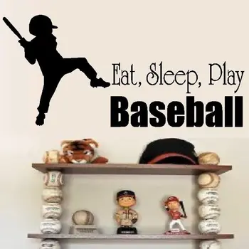 

Eat Sleep Play Baseball Sticker Car Decal Sports Posters Home Decoration Vinyl Wall Decals Decor Mural Baseball Wall Decal