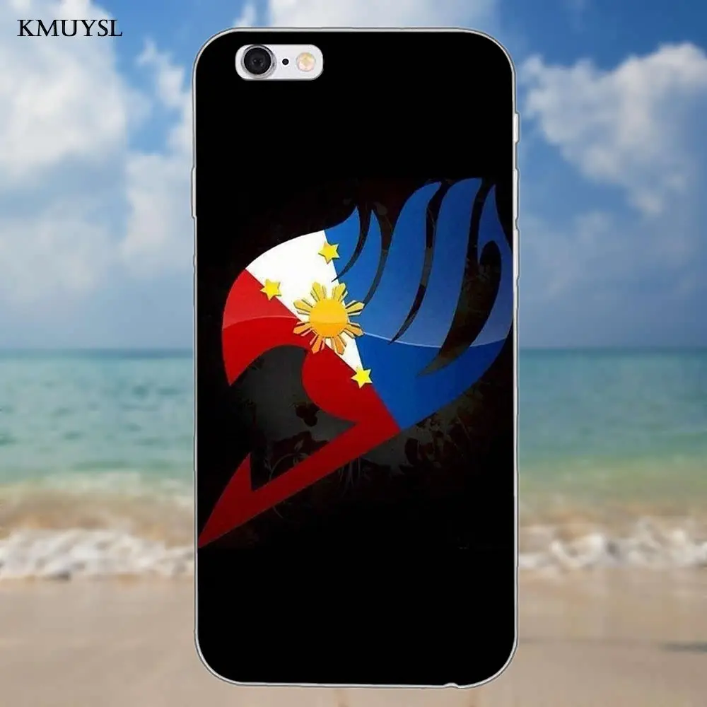 Аниме Наруто цельный отбеливатель Феи хвост для iPhone 4 4S 5 5C SE 6 S 7 8 Plus X Galaxy S5 S6 S7 S8 Grand