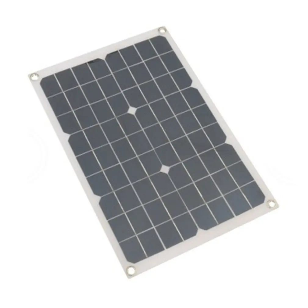 

12V/5V DC Waterproof Battery Solar Panel USB Charger Universal For Phone Lighting Car Charger With Crocodile Clip