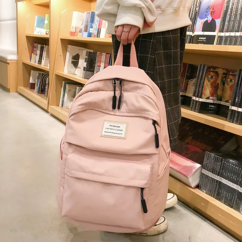  DCIMOR Waterproof Nylon Women Backpack Female Large capacity high schoolbag Korean Vintage girl Sho - 32976112805