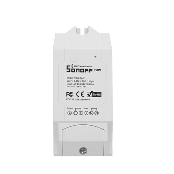 

Sonoff Pow R2 16A Wifi Smart Switch Monitor Energy Usage Smart Home Power Measuring Wi-fi Switch APP Control Works for Alexa
