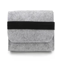 New Cheap Felt Storage Bag Mini Power Bank Case Travel Organizer For Digital Accessories Portable Gadget Pocket Pouch