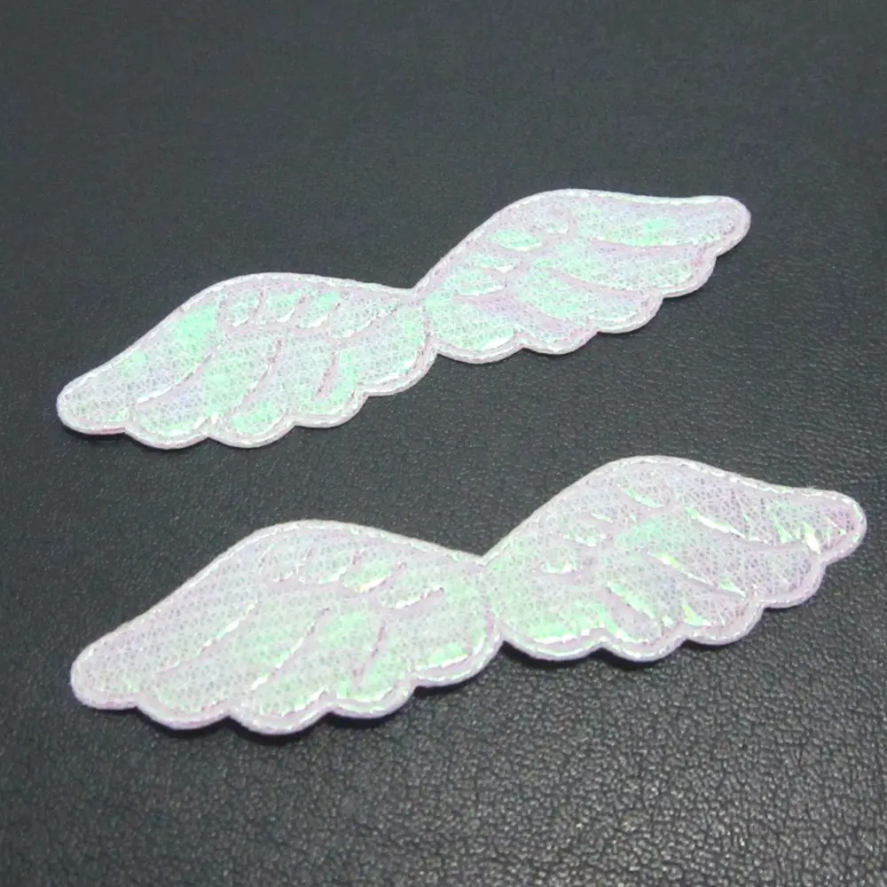 

HOT 100pcs AB pretty Angel wings Appliques /diy Wedding decoration craft A122*2
