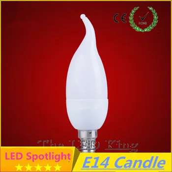 

Free Shipping! 1PCS/Lot LED Candle Light 2835SMD Bulb Lamp High Brightnes 5W E14 AC220V 230V 240V Cold White/Warm White