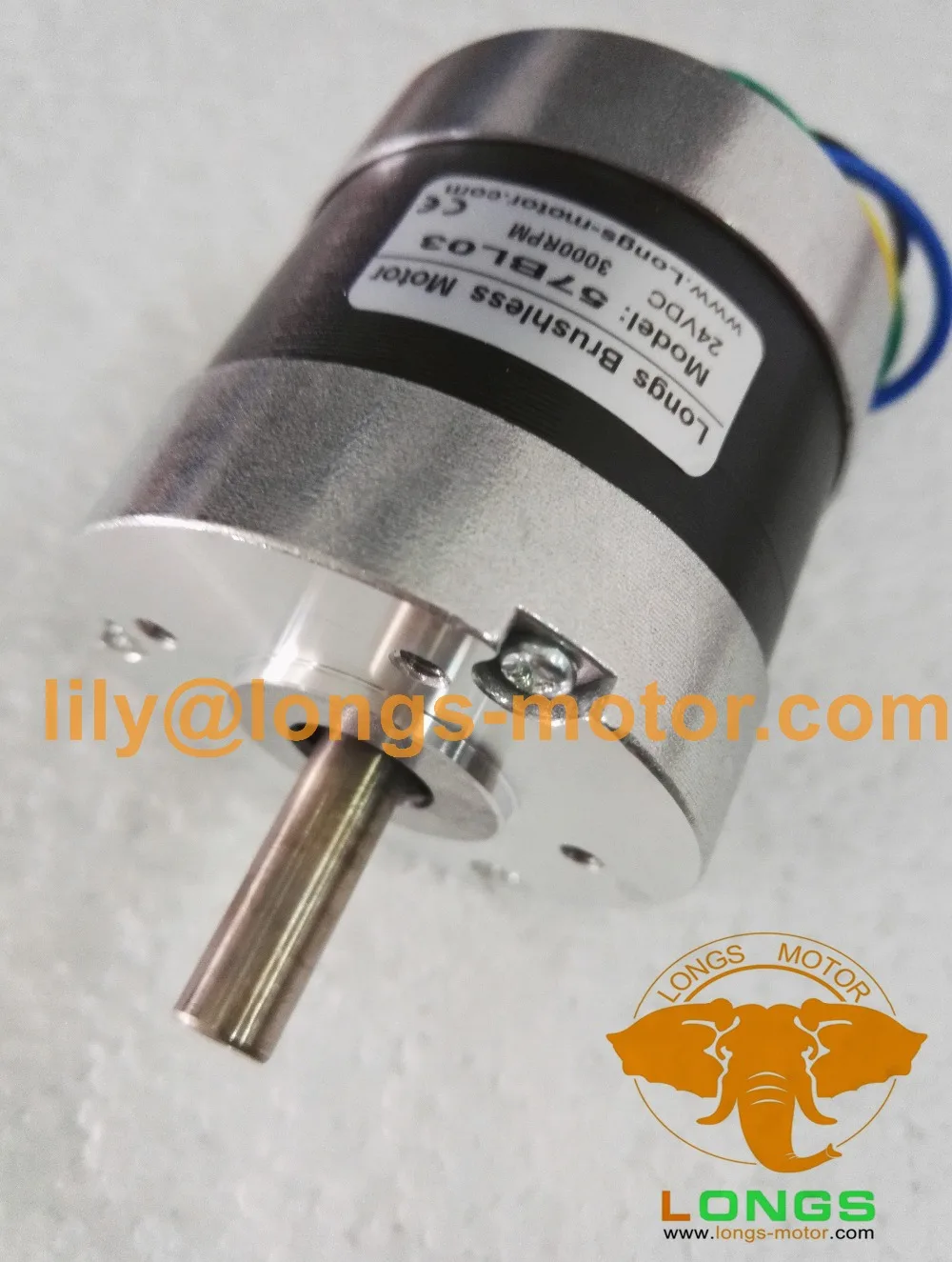 Brushless DC motor 57BL03 3Phases 24VDC 3000RPM  for Car Peristaltic pump 