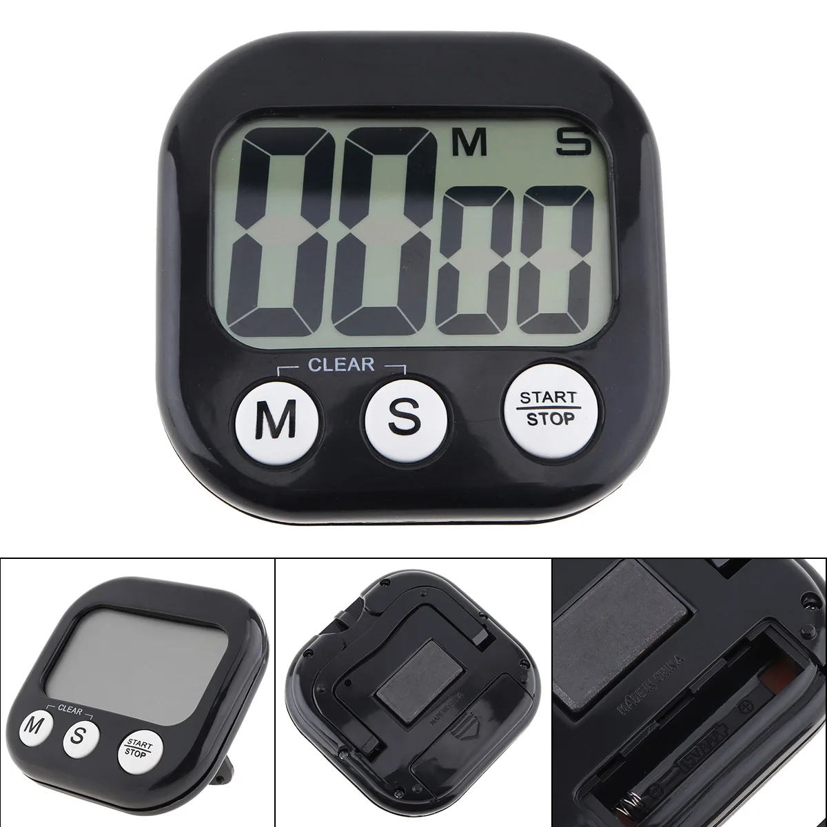 1Pcs Kitchen Digital LCD Electronic Timer Stopwatch Countdown Fridge