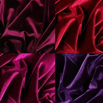 

1.5m*1m,100% Acrylic ,Velour Fabric Side Stretch Fabric Cloth Women Child Coat Dress Shirt Trousers Suit Skirt F29