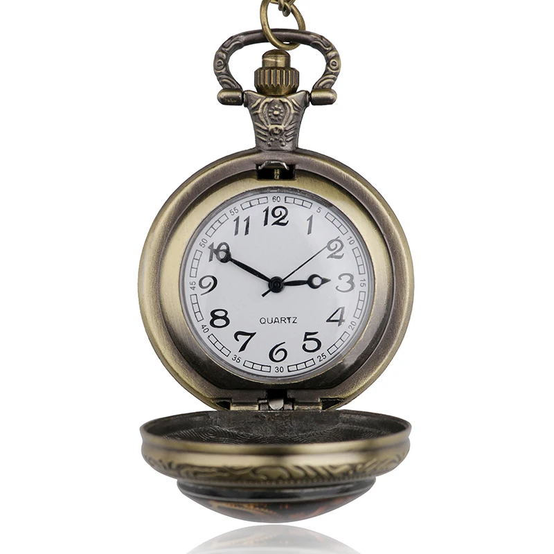 Новая мода Рыба мода стимпанк кварцевые женские карманные часы мужское ожерелье с подвеской с цепочкой подарки reloj de bolsillo