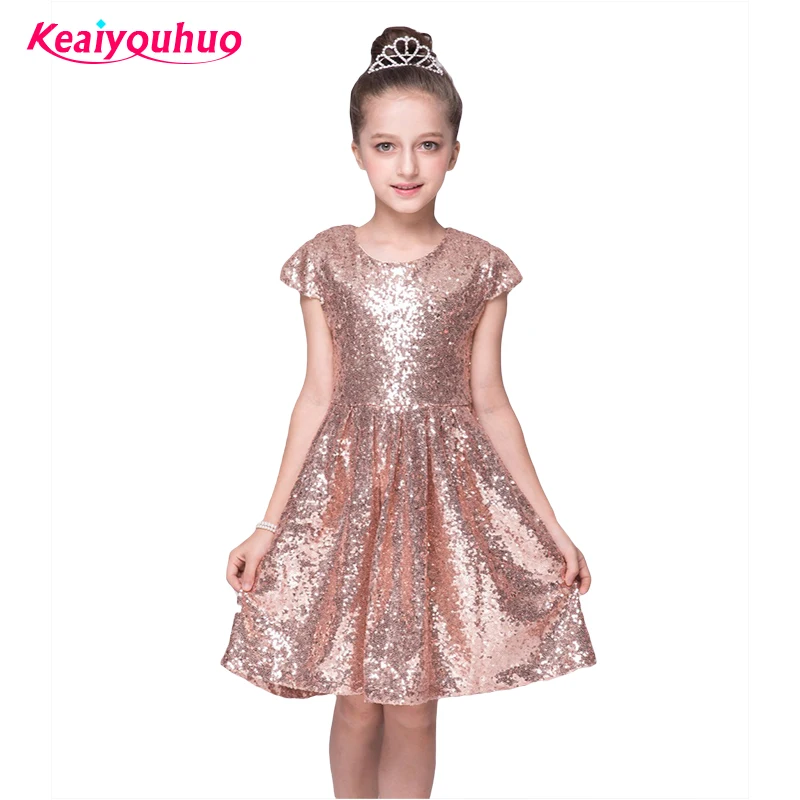 

Baby Girls Summer Dresses Sequins Vestidos Infantis 2019 Seeveless Girls Dress Girl's Performance custume Baby Kids Clothes
