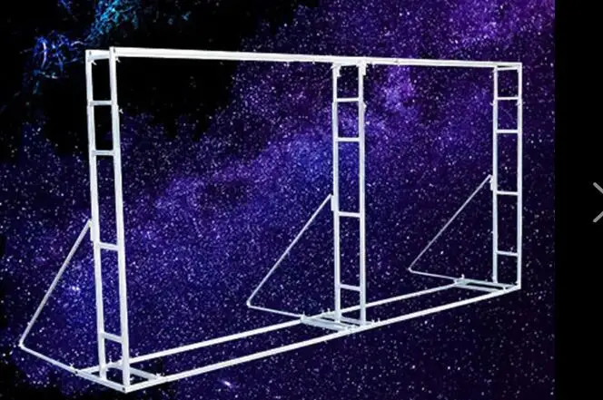 

2019 New Wedding Prop Telescopic Rod Background Frame Stage Outdoor Wedding Layout Advertisement Spray Painting Simple Truss
