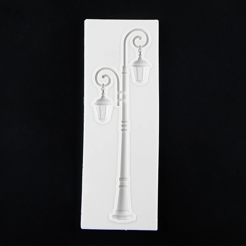 

2018 New Style Street Lamp Silicone Mold Sugarcraft Decorating Cake Fondant Silicone Mould Cake Decorations Gumpaste Tools