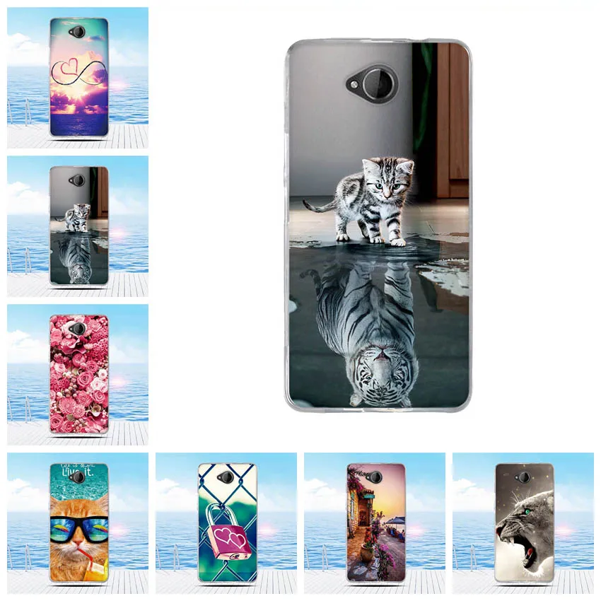 

For Nokia Microsoft Lumia 650 Case Cartoon 3D Relief Printing Pattern Back Cover TPU Soft Silicone Case