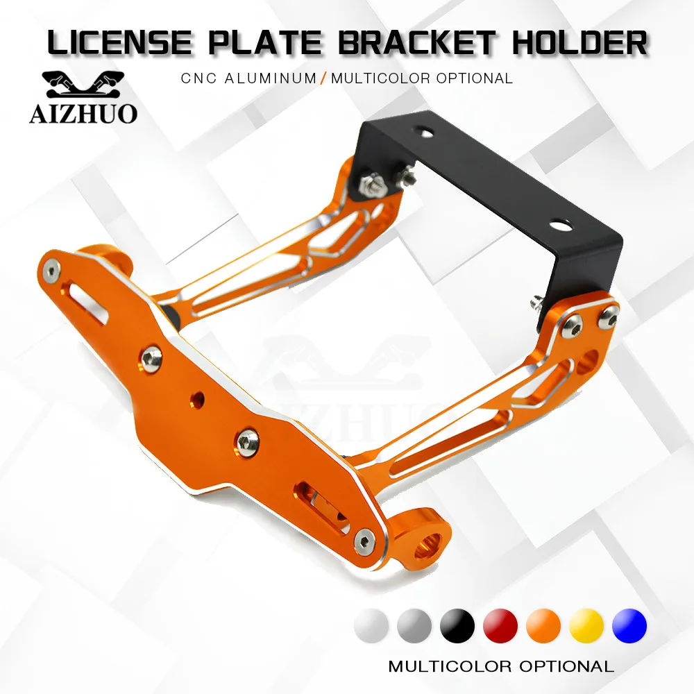 Motorcycle License Plate Bracket Holder License Plate Bracket for ktm duke RC 125 200 390 690 smc 1290 yamaha tmax 530 500 r25