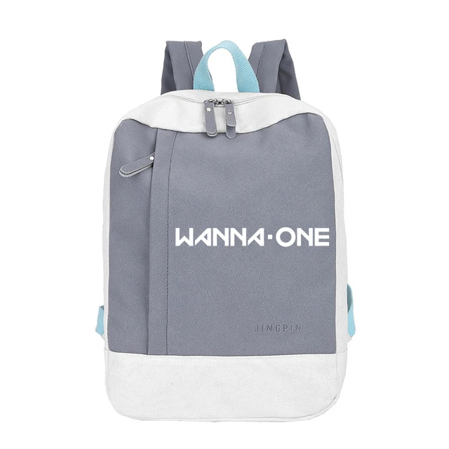 Женский тканевый рюкзак с надписью «Sac A Dos Exo Got7 Wanna One», два раза Monsta X Seventeen, черный, розовый, Harajuku, женская сумка, рюкзак