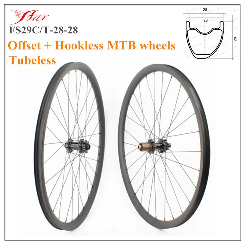 Cheap FS29C/T-28-28 Offset MTB carbon wheels 29er hookless MTB bike wheels 28W * 28D XC Asymmetric Farsports MTB rims + Bitex 401 hub 3 Cheap FS29C/T-28-28 Offset MTB carbon wheels 29er hookless MTB bike wheels 28W * 28D XC Asymmetric Farsports MTB rims + Bitex 401 hub 3