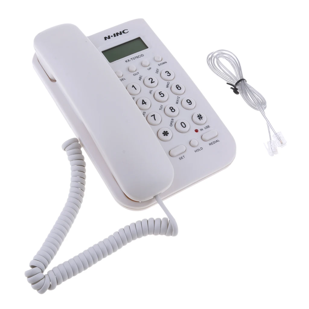 Fixed Telephone Home Office Wall Mount Hotel Wall-mounted KX-T076CID Office Corded Phone