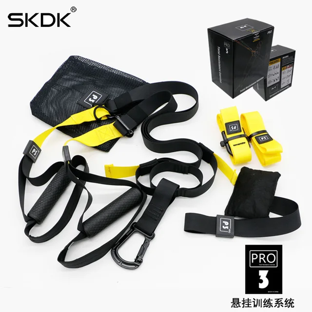 SKDK Suspension Trainer Kit Band Home Gyms Training Straps Fitness
