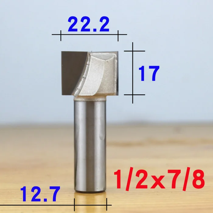 Профессиональный класс 1/" 1/2" хвостовик ПОВЕРХНОСТИ строгания древесины Фрезерные фрезы плоское дно очистки древесины резки деревообрабатывающий резной нож - Длина режущей кромки: 1-2 x 7-8