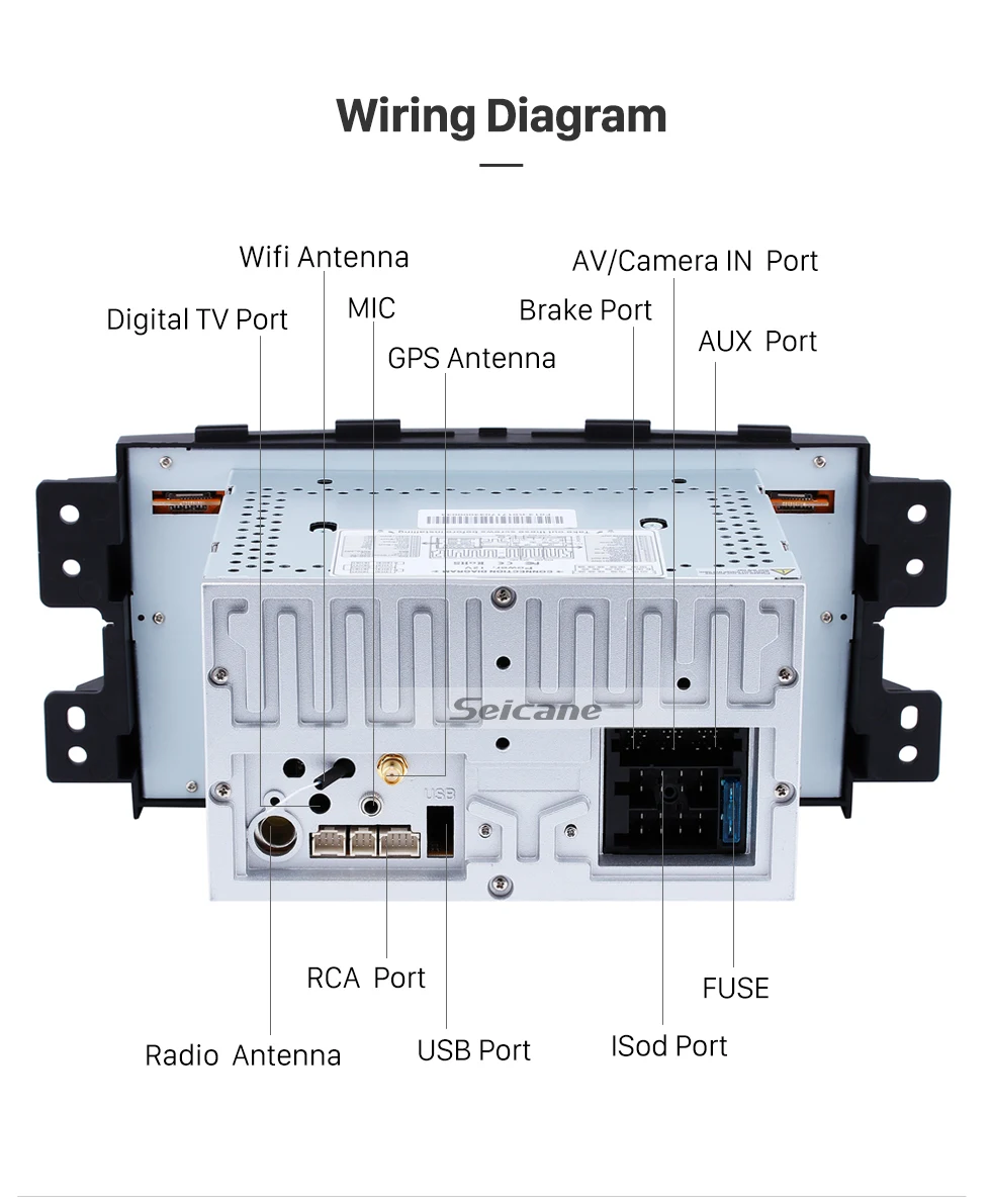 Best Clearance Seicane 4GB 8-Core Android 8.0 7inch GPS Car Radio For 2008-2015 KIA BORREGO DVD Multimedia Player 1080P Video Stereo 23