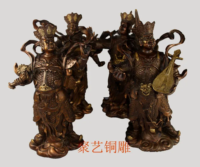 

YY36YY844A Bronze statue copper four diamond decoration kumgang