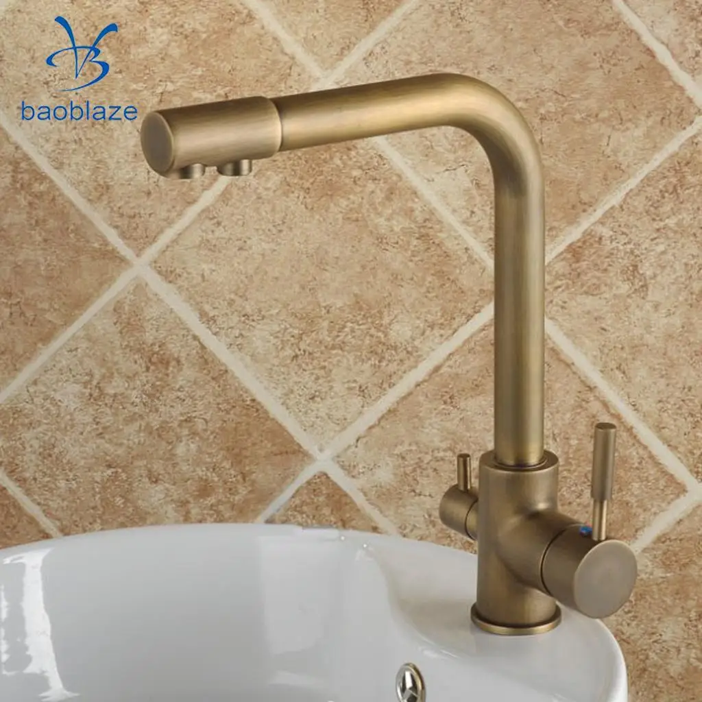 

360 Swivel Faucet Neck Spout Spray Tap Washsink Drinking Water Filter Purifier Kitchen Bathroom Faucet Fixtures