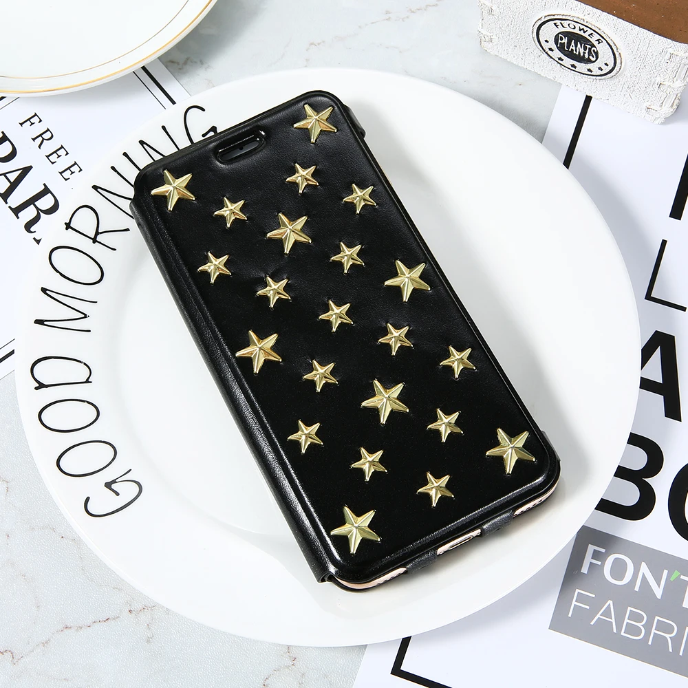 Floveme искусственная кожа Звезда Телефон чехол для iPhone 6 S Plus Чехлы Мода слот карты