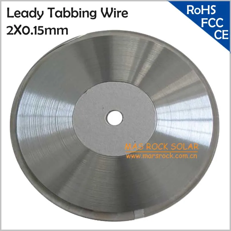 

(SIZE:2x0.15mm) Uncutted Leady Solar Tabbing Wire / Solar PV Ribbon Wire 2mm for Making Solar Panel, 845 feet, 257meters, 0.66kg