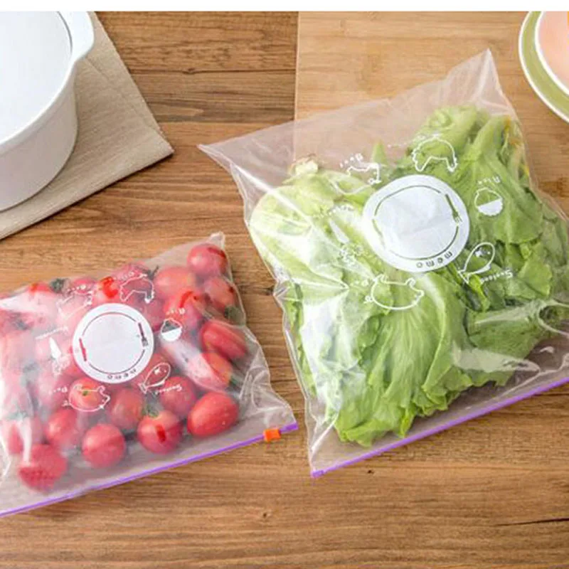 20 штук свежий молния сумка замораживания нагрева Еда сумка для хранения различных размеров закрывающимися Пластик мешки для упаковки Кухня аксессуары