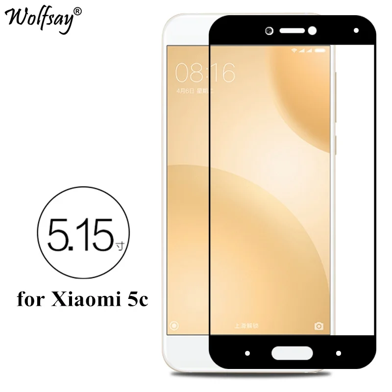 Закаленное стекло с полным покрытием для Xiaomi Mi5C пленка экрана Взрывобезопасное Mi