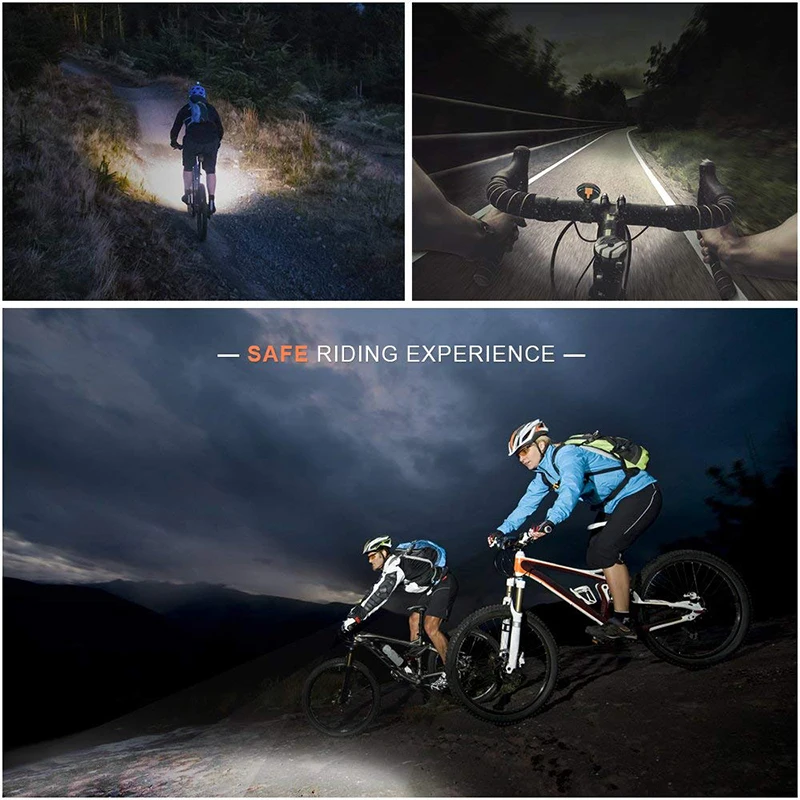 Cheap Dropshipping Mini Intelligent 1100 lumens Bike LED Light USB Rechargeable Bicycle Front Lamp Headlight Handlebar Waterproof 9