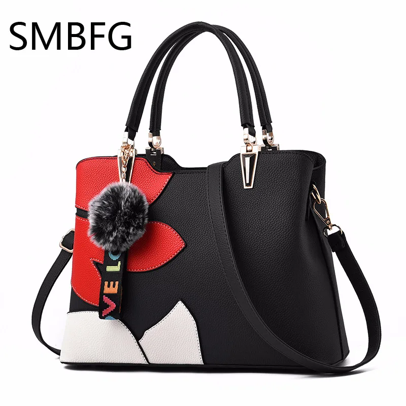 

Women Leather Handbags for Ladies Patchwork Shoulder Handbag Messenger Tote Bags Big 2018 New Arrival Luxury Designer Fashion
