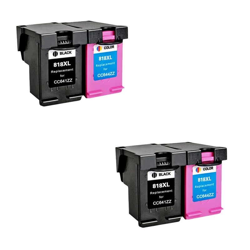 LuoCai Compatible ink cartridges For HP 818 XL Deskjet D1668 D2568 D2668 F2418 F2488 F4238 F4288