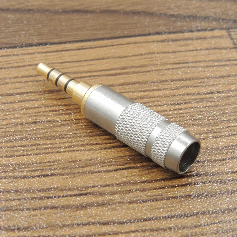 4 Pole 3.5mm Male Repair Headphone Jack Plug Audio Soldering adapter