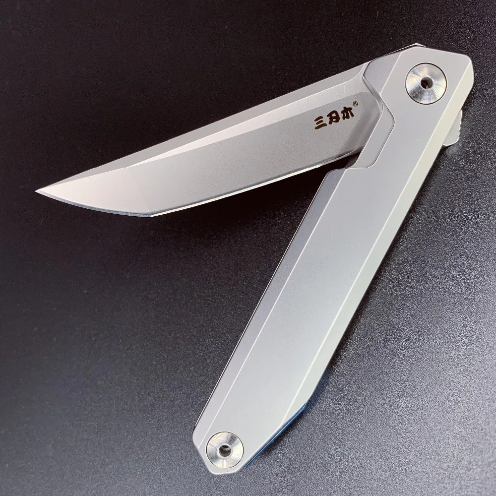 SANRENMU NEW 1161 Pocket Folding Knife 14C28N Blade Flipper Ball Bearing Outdoor Camping Survival HuntingTactics Tool EDC Knifes