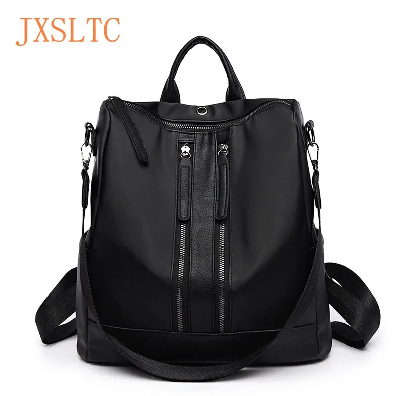 

JXSLTC brand 2019 vintage backpack female Oxford cloth school backpacks for teenage girls casual large capacity shoulder bags