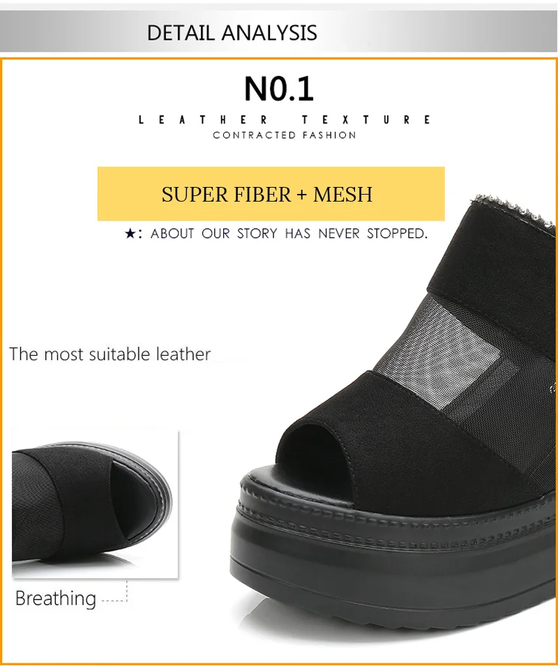 2018 Women Platform Creepers Sandals Black Female Stripper High Heels Summer Thick Bottom Peep Toe Lady Shoes High-Heeled Sandal (8)