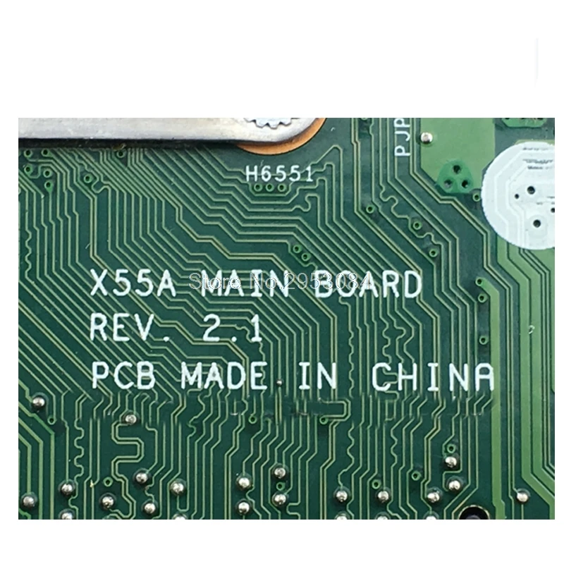 Материнская плата X55A версии 2,1/2,2 HM70 для ноутбука ASUS X55A материнская плата X55A материнская плата X55A тест материнской платы ОК