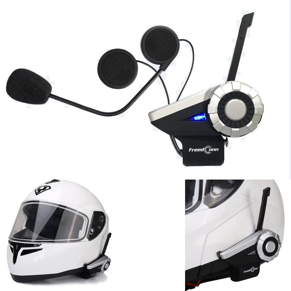 Freedconn 1500M 8 Way Full Duplex T Rex Bluetooth Headset BT