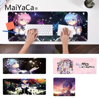 

MaiYaCa Top Quality Rem Re Zero Anime Girl Office Mice Gamer Soft Mouse Pad Laptop Gaming Lockedge Mice Mousepad