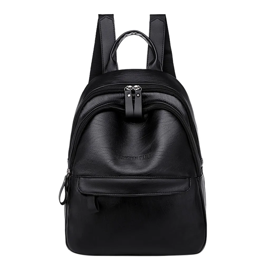 

Ladies Stylish Travel Backpack College Multifunctional School Bag Large Capacity School Backpack Solid Leather Laptop Backpacks