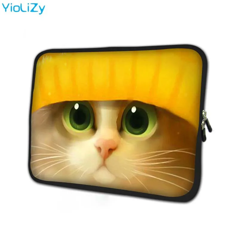 cat print Laptop protector waterproof tablet case 7 soft mini notebook