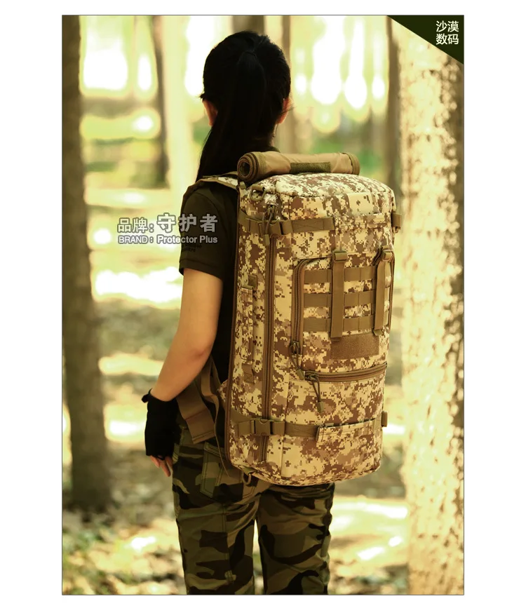 Protector Plus multi-purpose travel backpack bag high-capacity luggage mountaineering backpack outside male oblique satchel 50L Protector Plus multi-purpose travel backpack bag high-capacity luggage mountaineering backpack outside male oblique satchel 50L