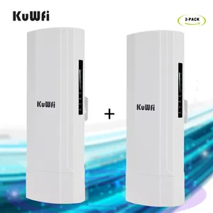 KuWFi CPE 2.4G 3KM Bridge Outdoor Wifi Repeater Extender Access Point Router Support