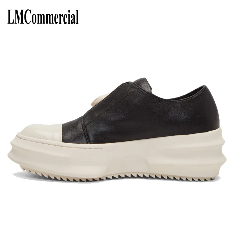 

new autumn winter British retro men shoes European family station 2017 spring new Hugh black leather shoes increased leisure